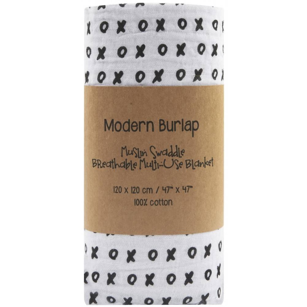Modern Burlap Organic Cotton Muslin Swaddle